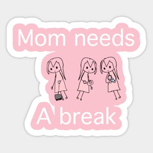 Hardworking mom Sticker